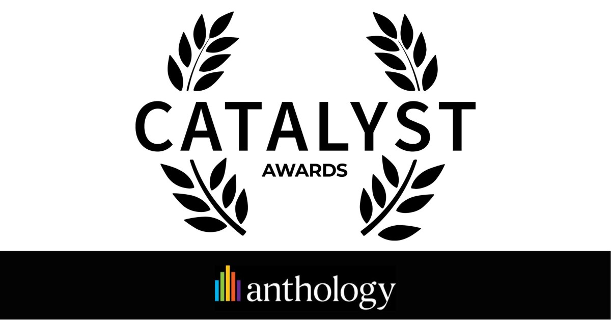 Catalyst Awards logo lockup with the Anthology logo