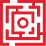 Icon illustration representing a maze