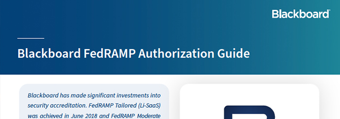 Blackboard FedRAMP Authorization Guide