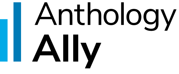 Anthology Ally stacked logo in sans-serif font