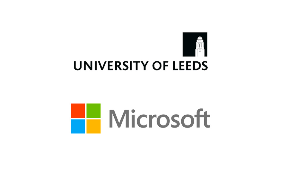 Leeds University and Microsoft Logo