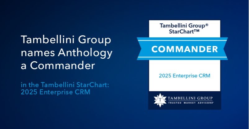 Anthology Reach ranked a Commander in the Tambellini StarChart™: 2025 Enterprise CRM