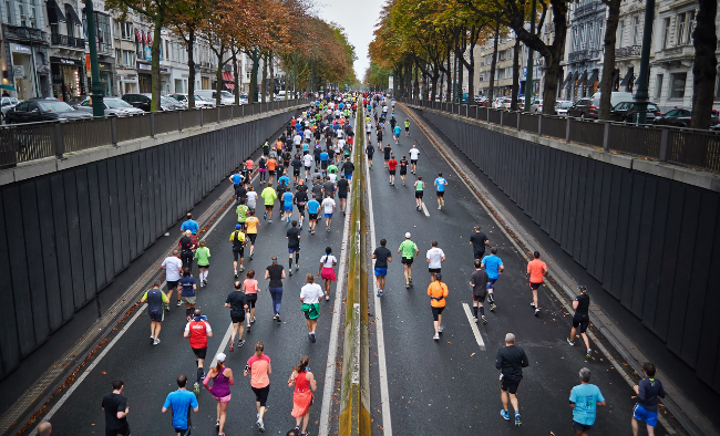 marathon runners