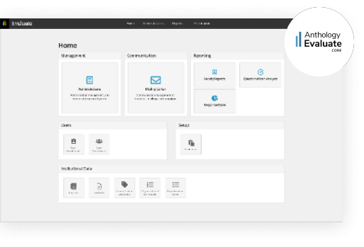 anthology evaluate core screen display