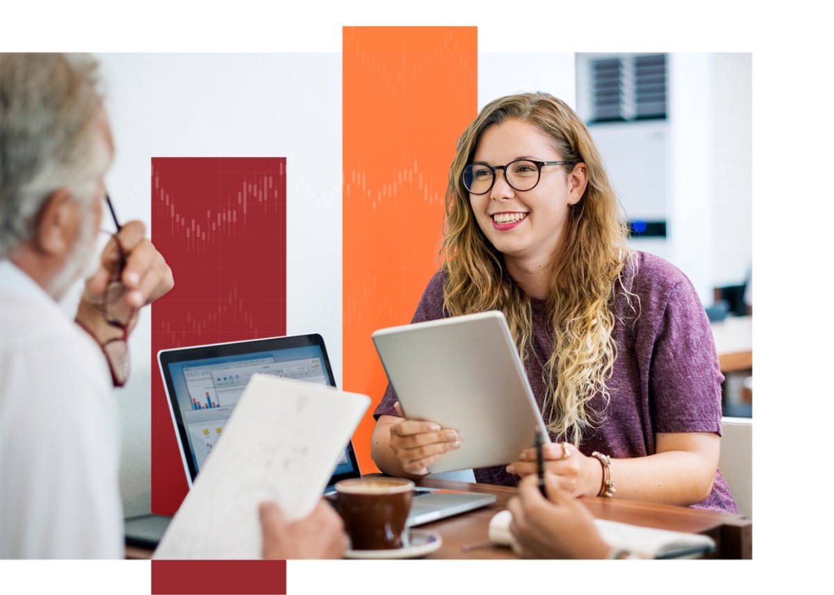 Photo of a student working with their counselor