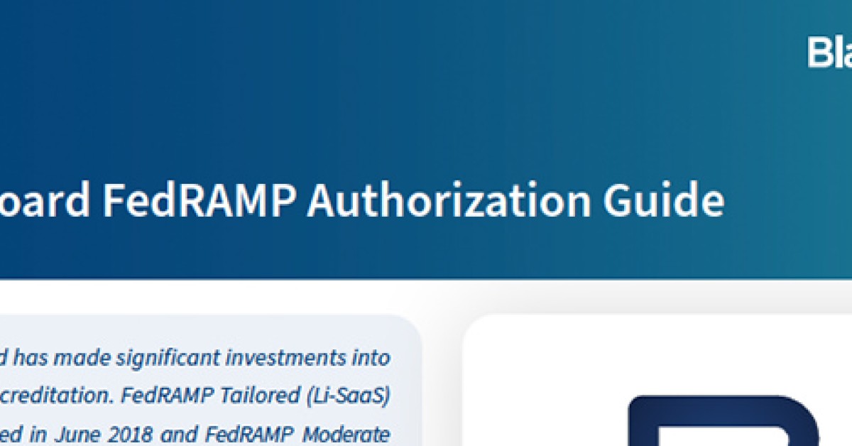Blackboard FedRAMP Authorization Guide