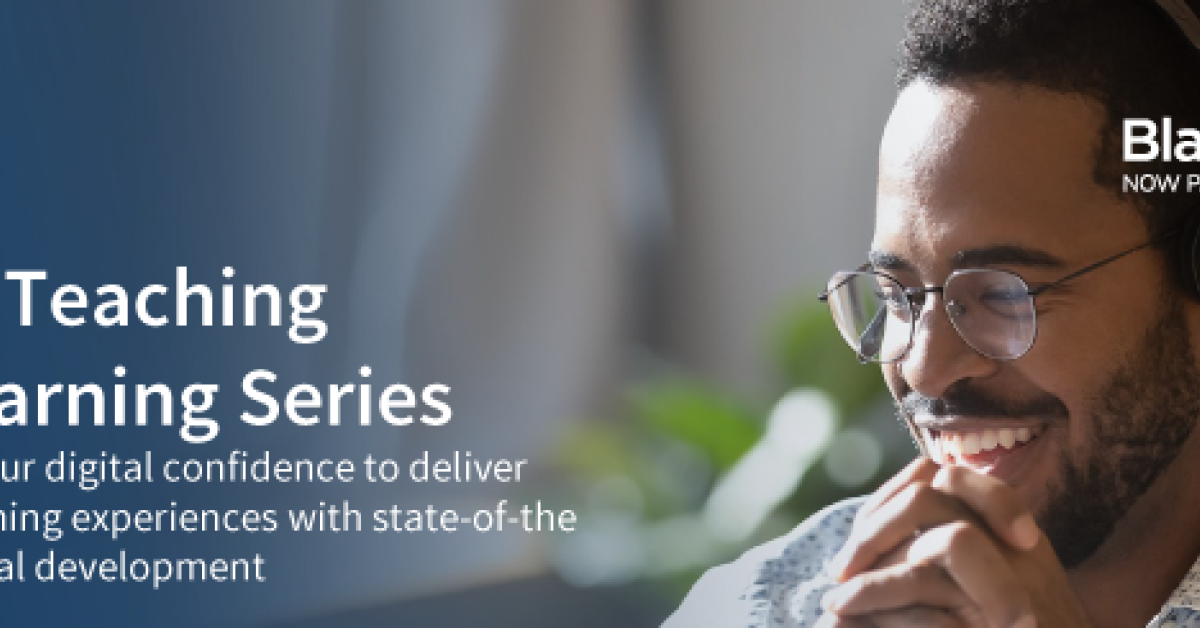 Banner displaying the text Digital and Learning Series: Strengthen your digital confidence to deliver excellent learning experiences with state-of-the art professional development
