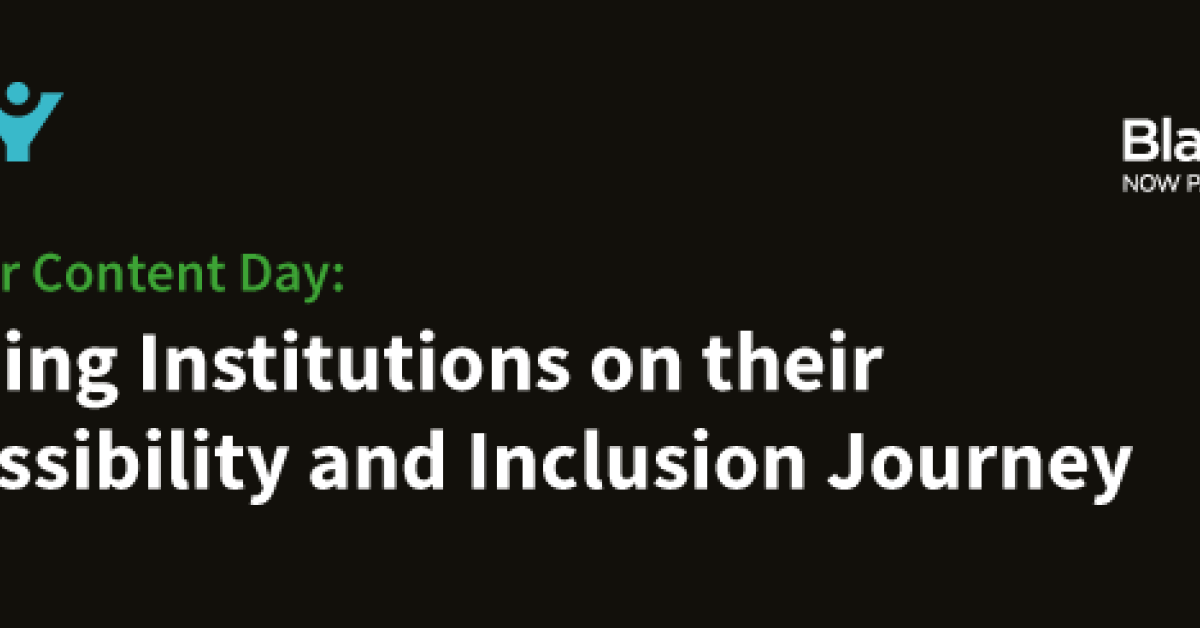 Banner displaying the text Helping institutions on their accessibility and inclusion journey