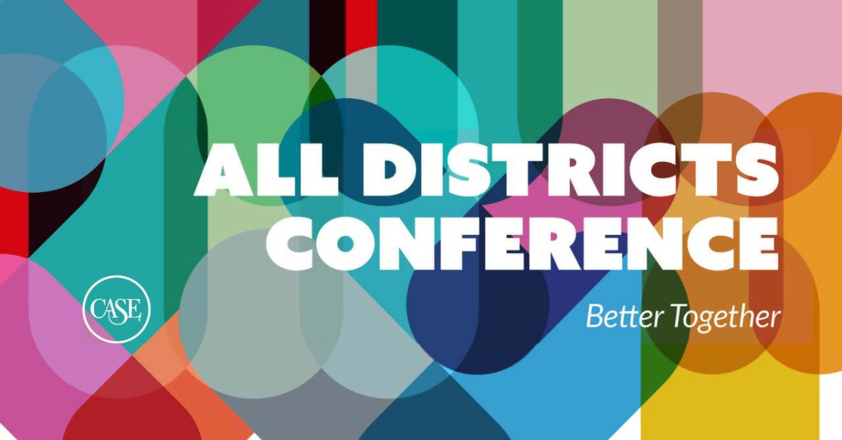The words All Districts Conference over an illustration