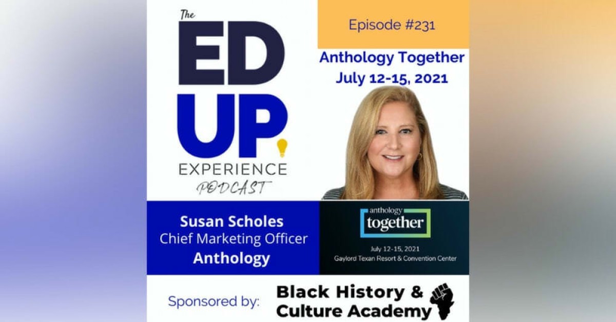 EdUp Podcast episode cover featuring Susan Scholes