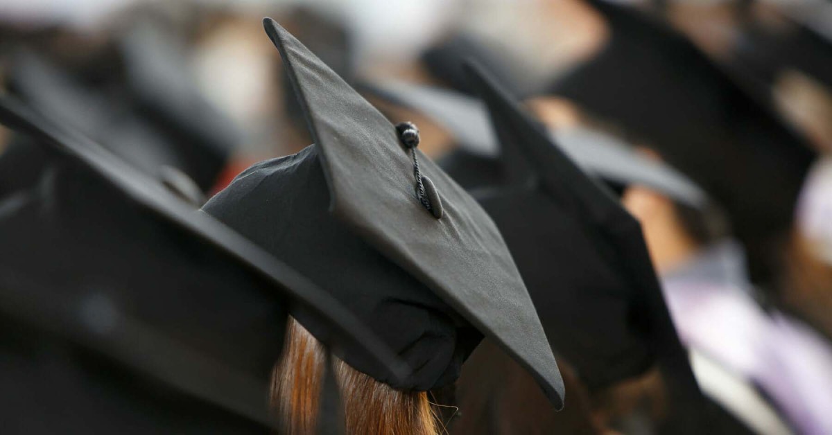 Photo of students at graduation