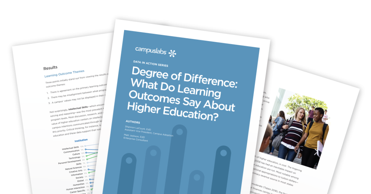 Degree of Difference: What Do Learning Outcomes Say About Higher