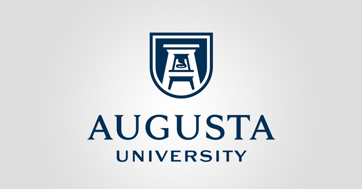 Augusta University logo on a gray background