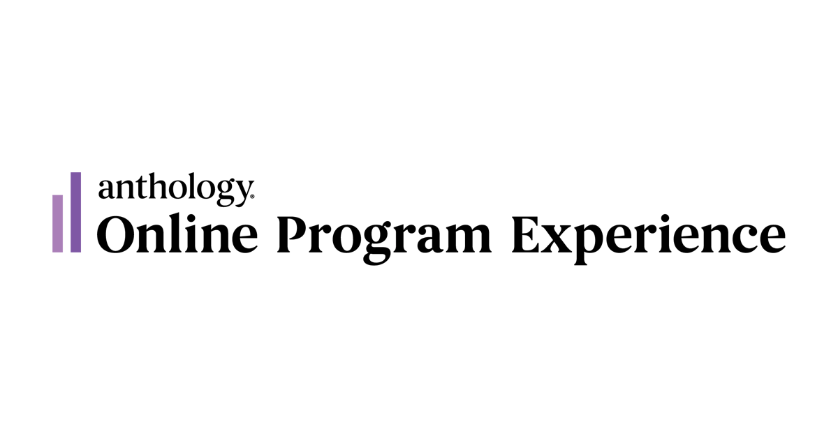 Anthology Online Program Experience logo with trademark
