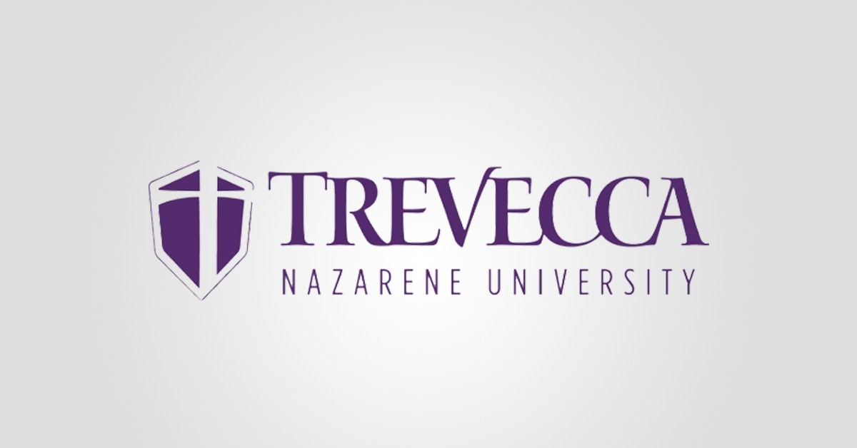 Trevecca Nazarene University logo over a gray gradient background