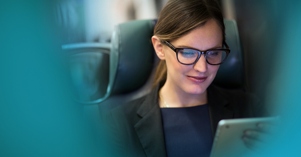 Woman working on her computer