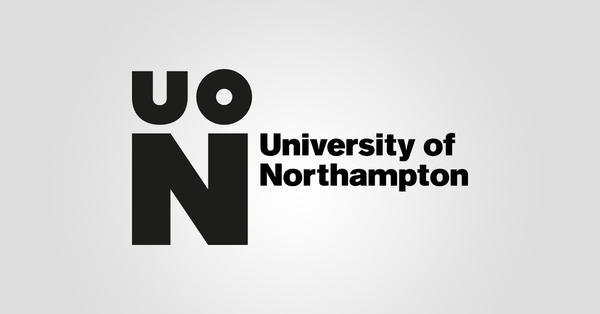 University of Northampton logo on a gray background