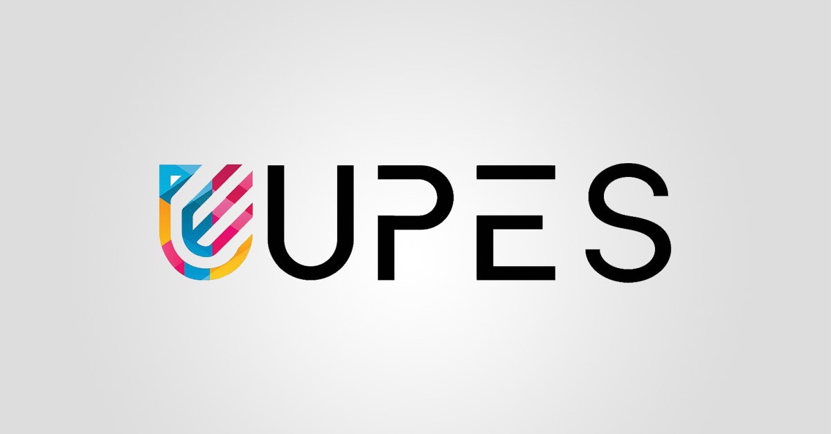 University of Petroleum and Energy Studies (UPES) logo over a gray background