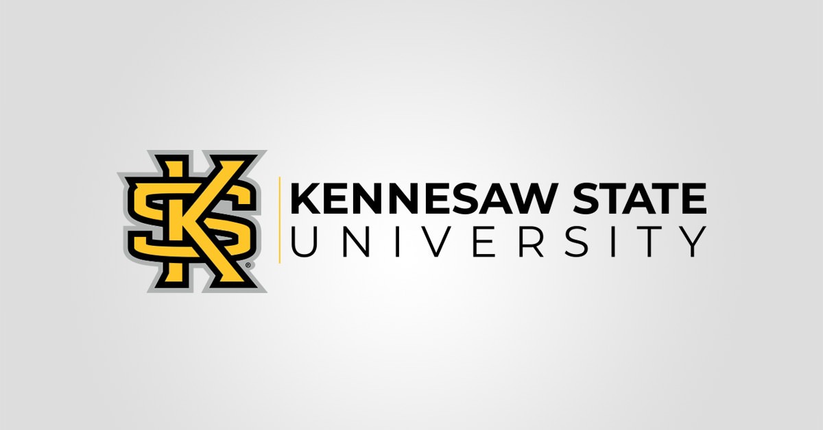 Kennesaw State University logo over a gray background