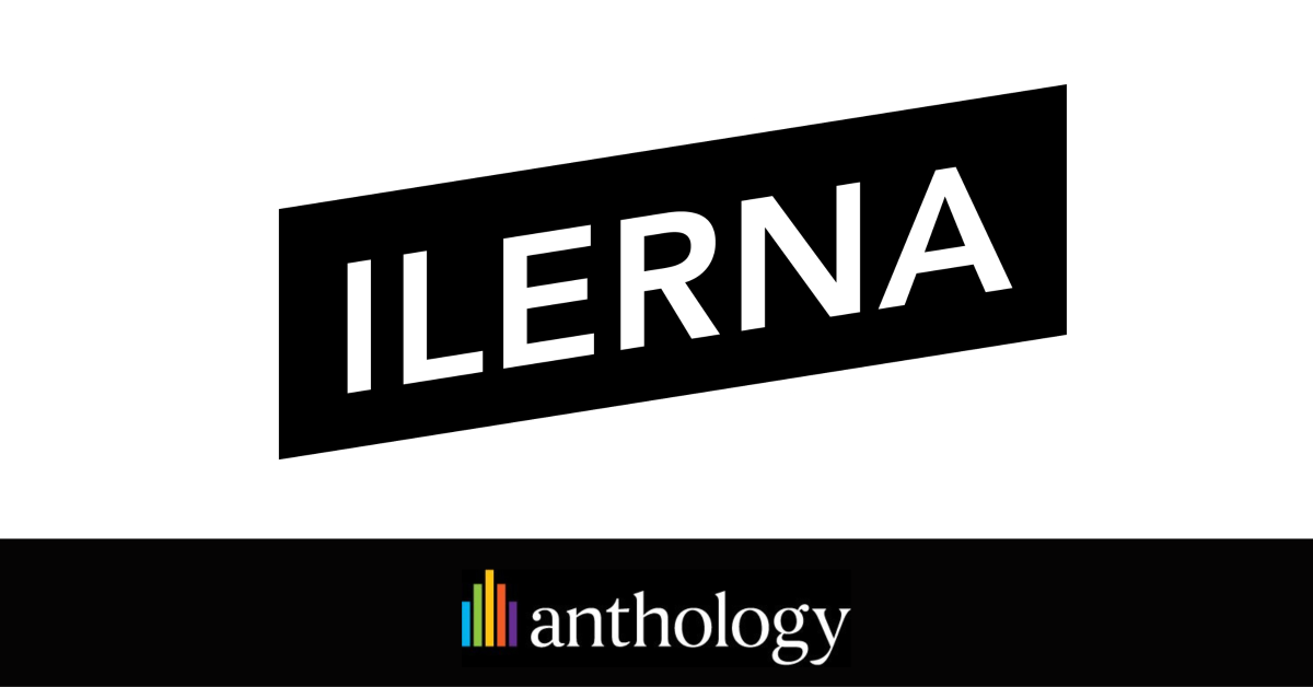 Image with the ILERNA logo in the middle with the Anthology logo at the bottom. 
