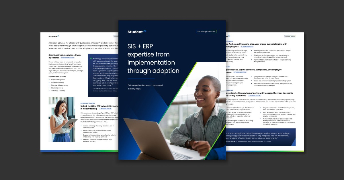 Preview of the brochure over a gray background