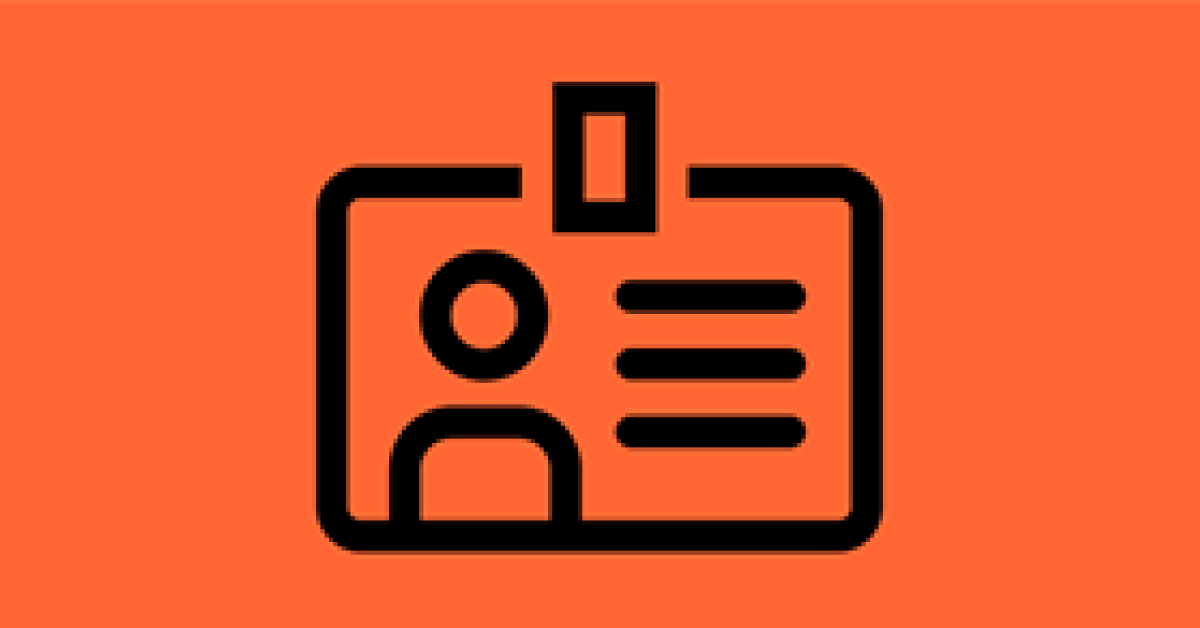 illustration of ID badge