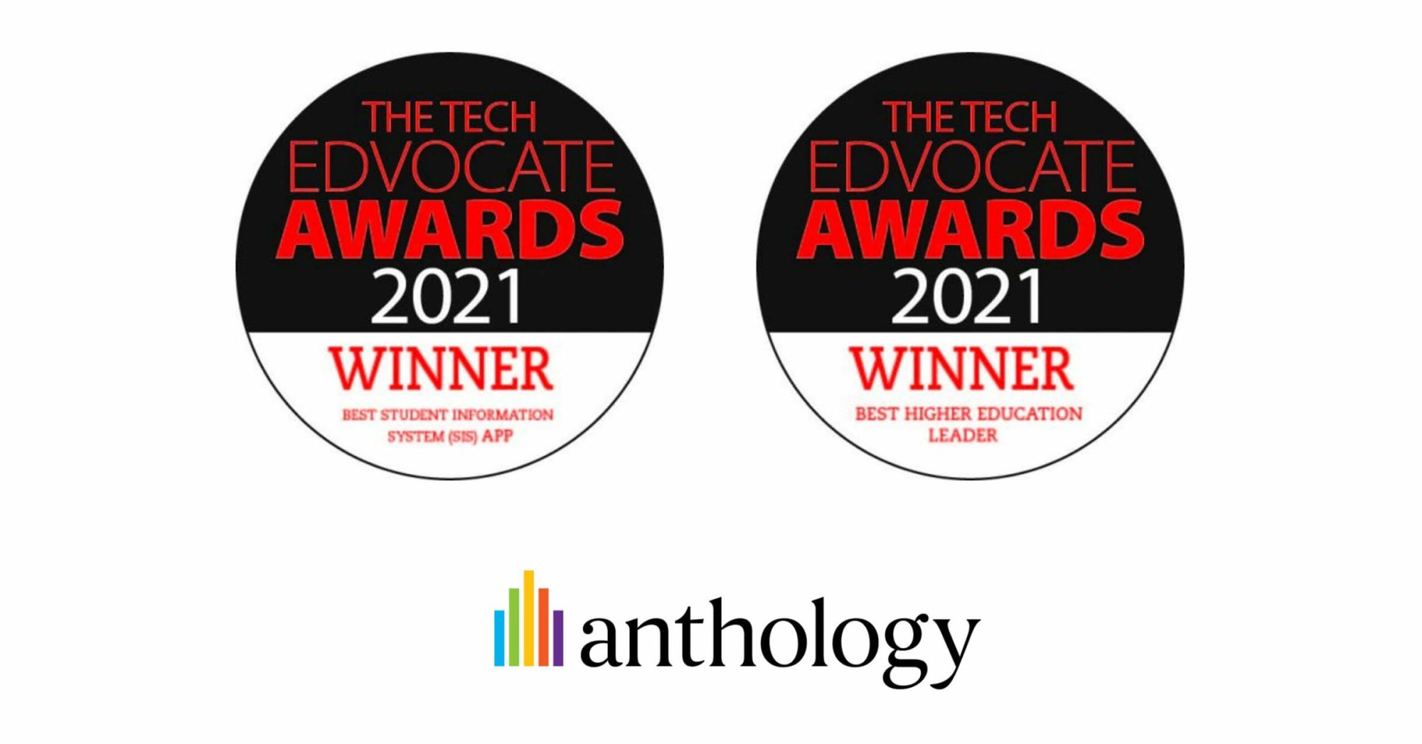 Tech Advocate Awards images alongside the Anthology logo