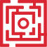 Icon illustration representing a maze
