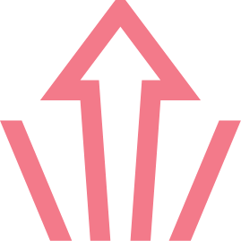 Icon illustration of an arrow pointing upward