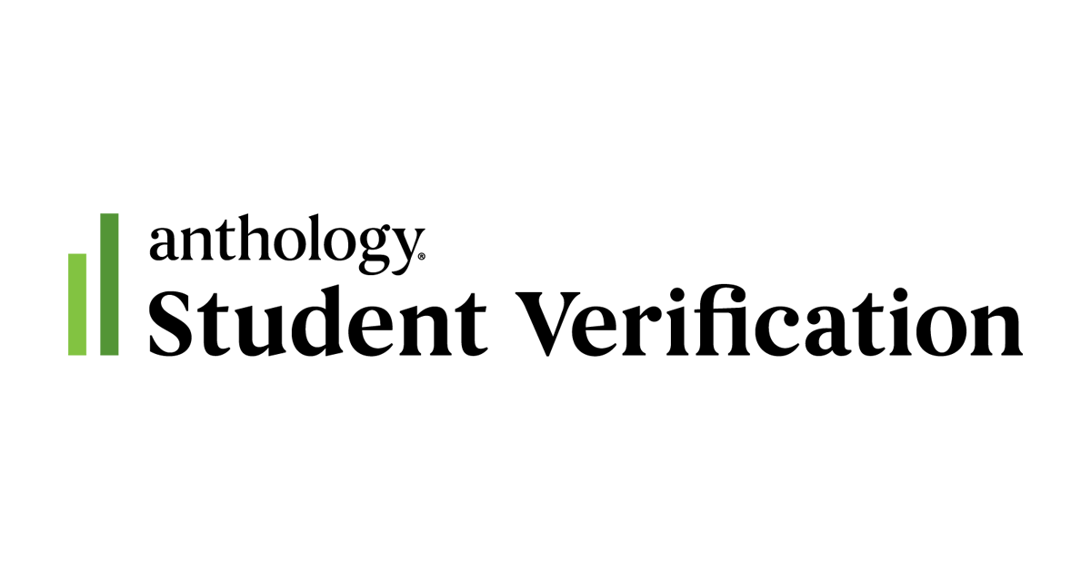 Anthology Student Verification logo with trademark