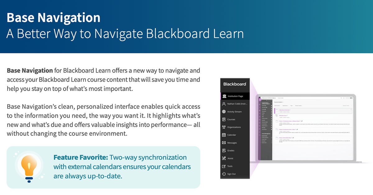 Preview of the Base Navigation Overview for Educators brochure