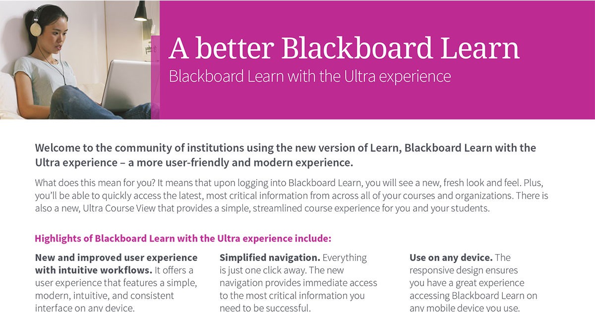 Preview of the Learn Ultra Brochure for Educators brochure