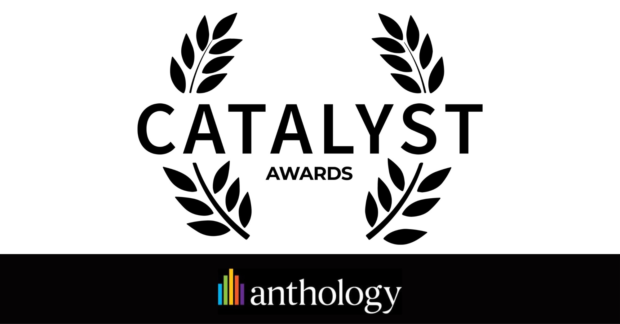 Image with the Catalyst Awards logo on a white background and below the Anthology. 