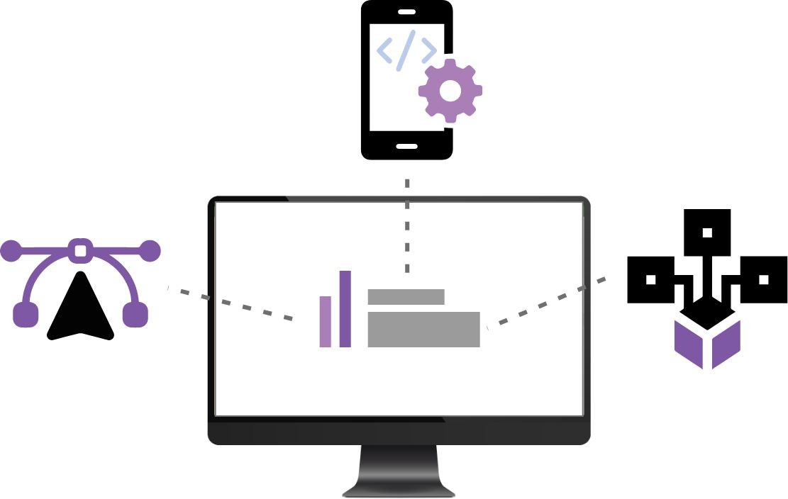 Graphic of different service icons