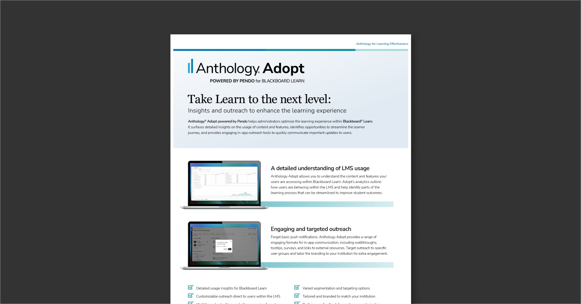 Anthology Adopt Datasheet
