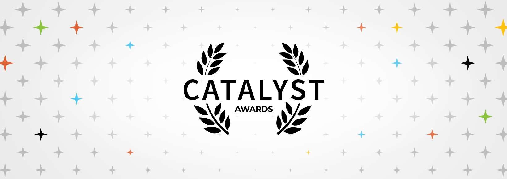 Catalyst Awards logo over a stylized background