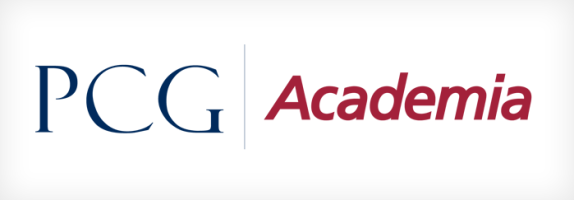 PCG ACADEMIA logo.